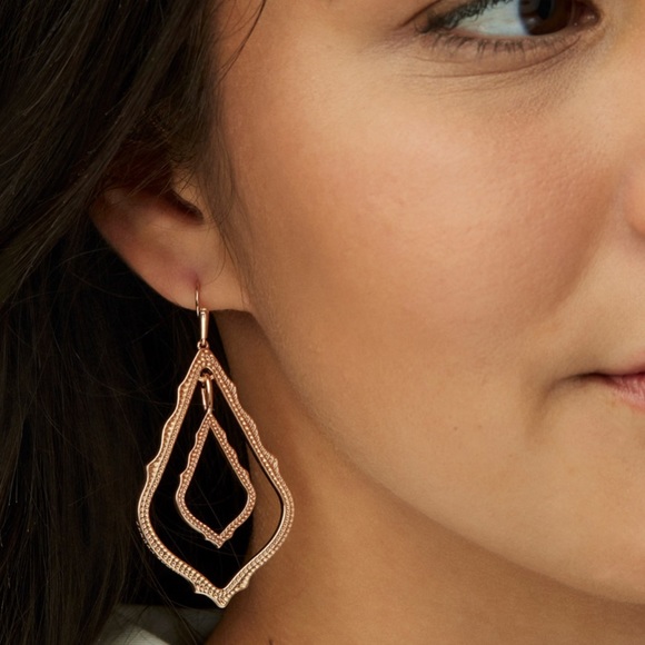 NEW KENDRA SCOTT SIMON DROP MIXED METAL EARRINGS - Picture 5 of 7